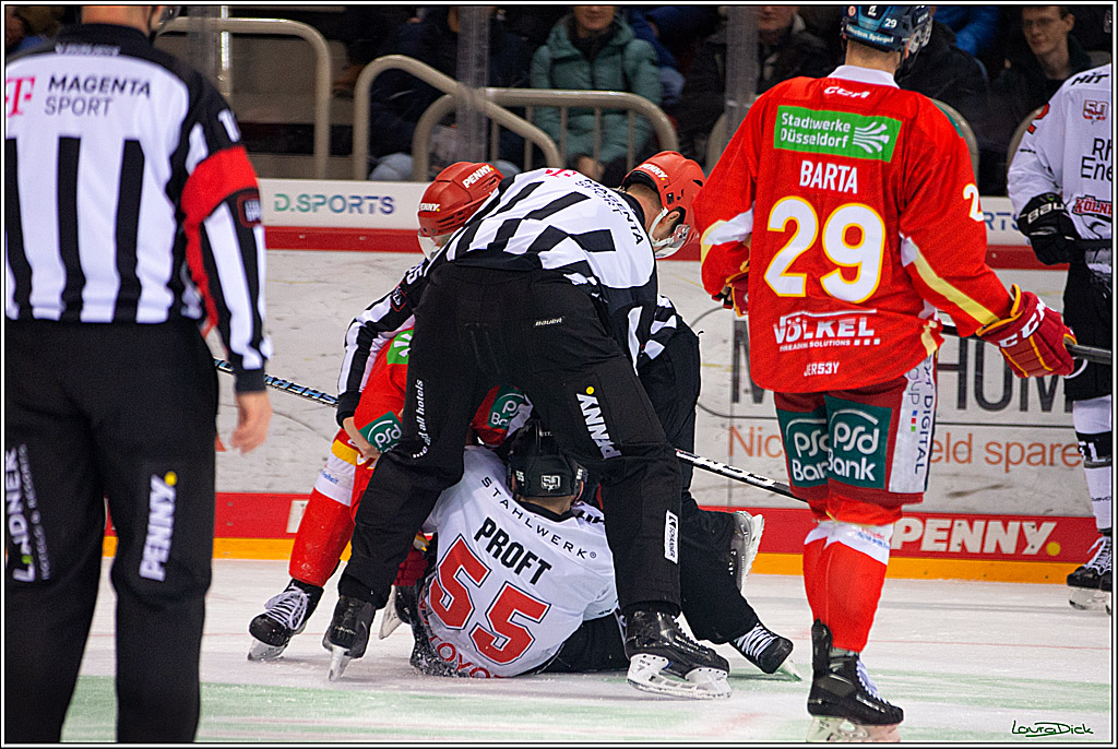 PENNY DEL; Duesseldorfer EG- Koelner Haie; Duesseldorf, 20.01.2023
